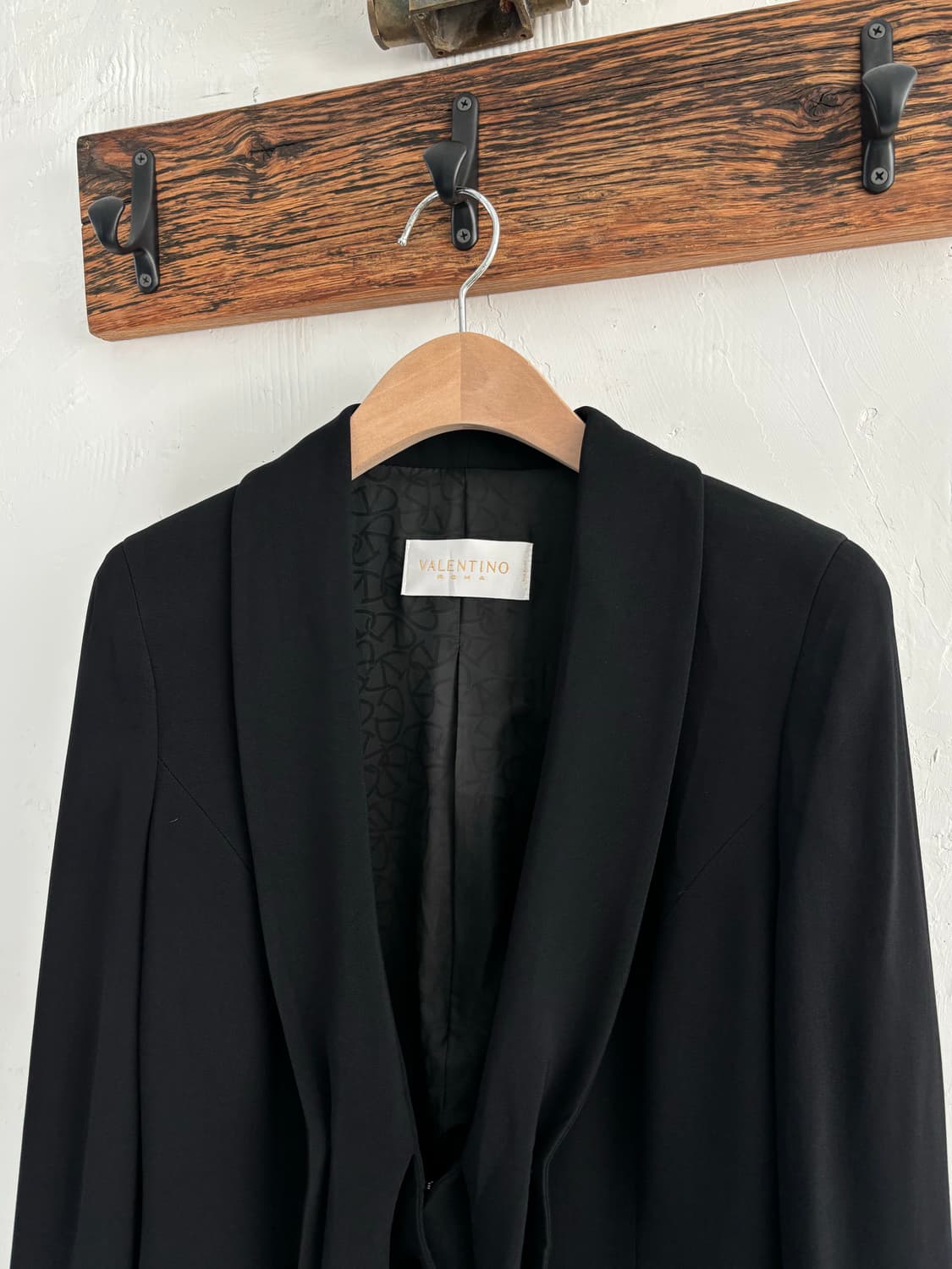 Valentino 발렌티노 블랙 비스코스 블레이저 상품이미지6