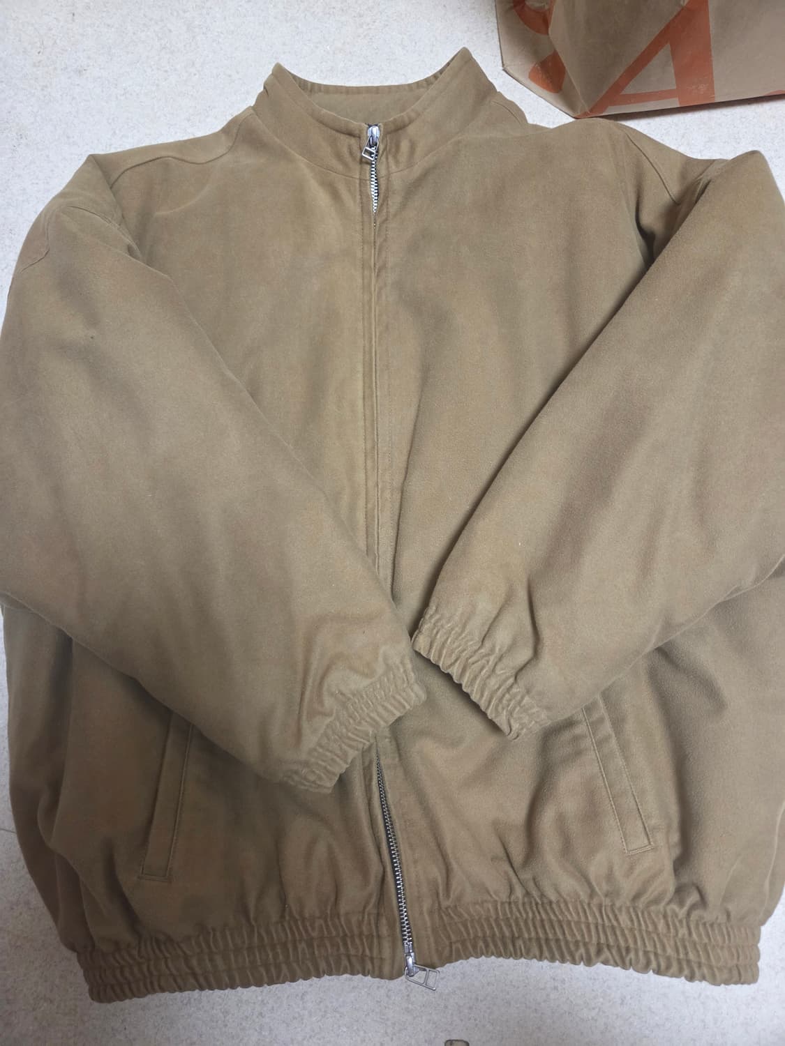 논노드 몰스킨봄버 카멜 상품이미지3