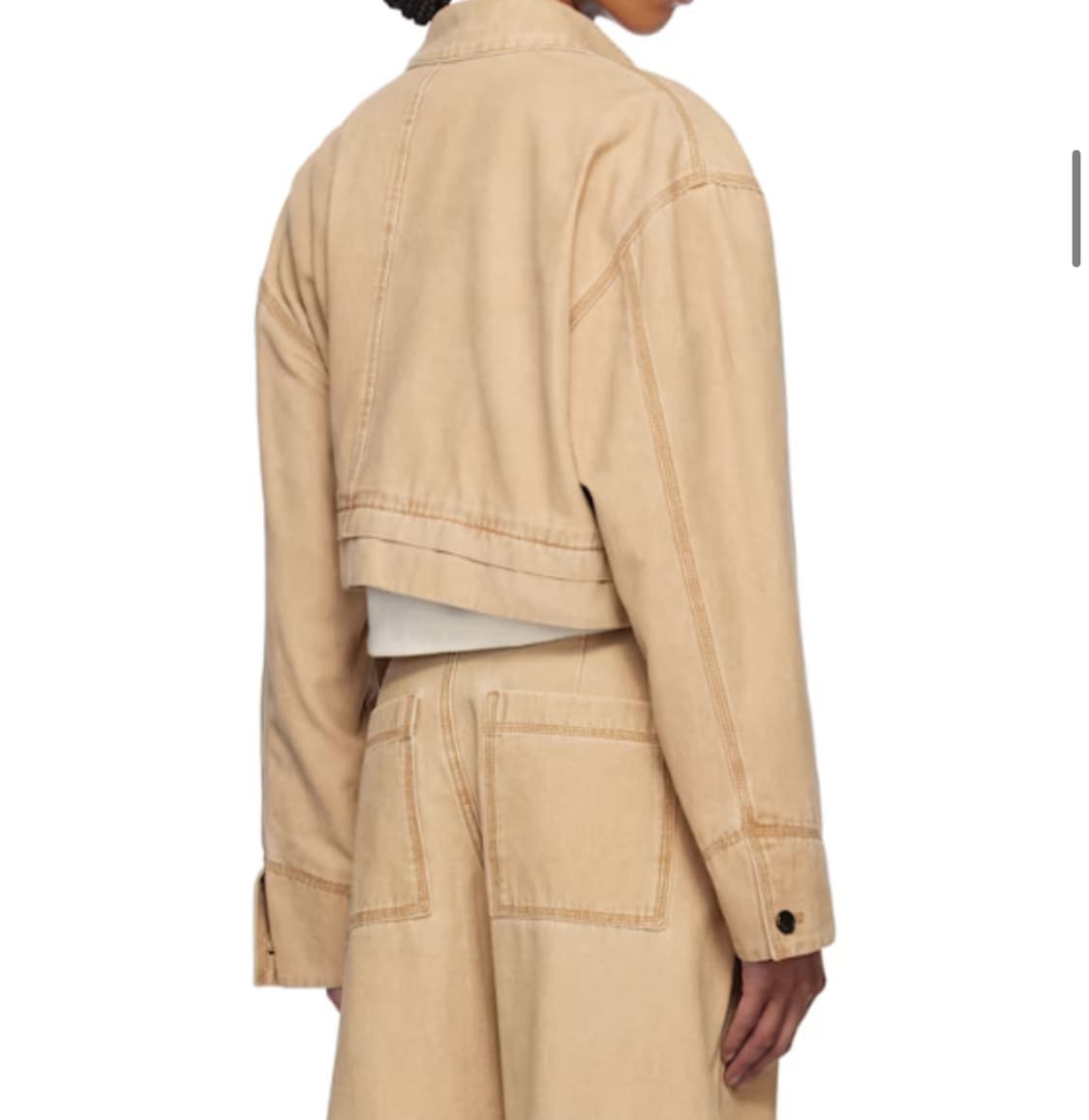 웰던 we11done 베이지 크롭자켓 여성s 상품이미지2