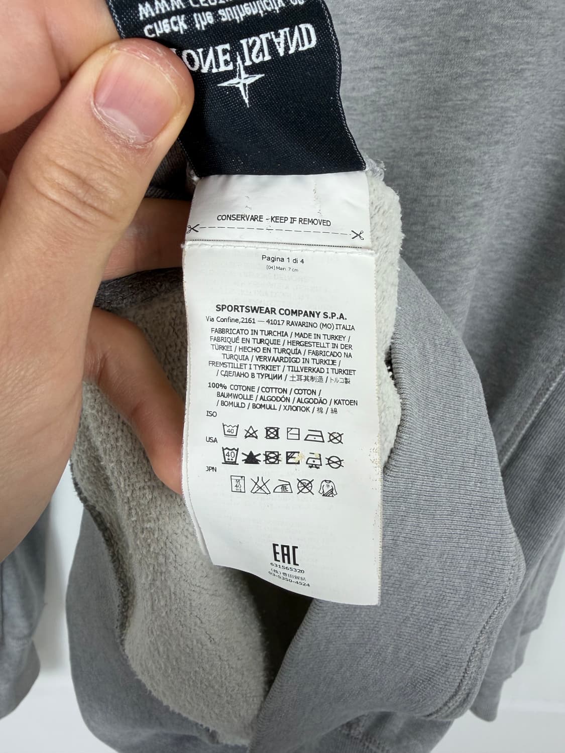 a98) 스톤아일랜드 와펜 맨투맨 상품이미지6