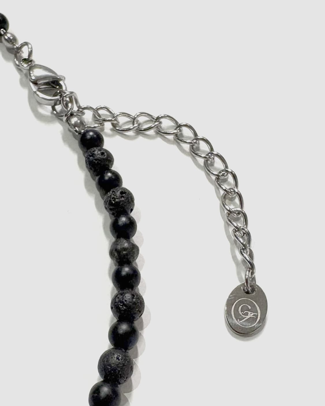 스톤 볼 목걸이 ( 오닉스 x 화산석 ) 상품이미지3