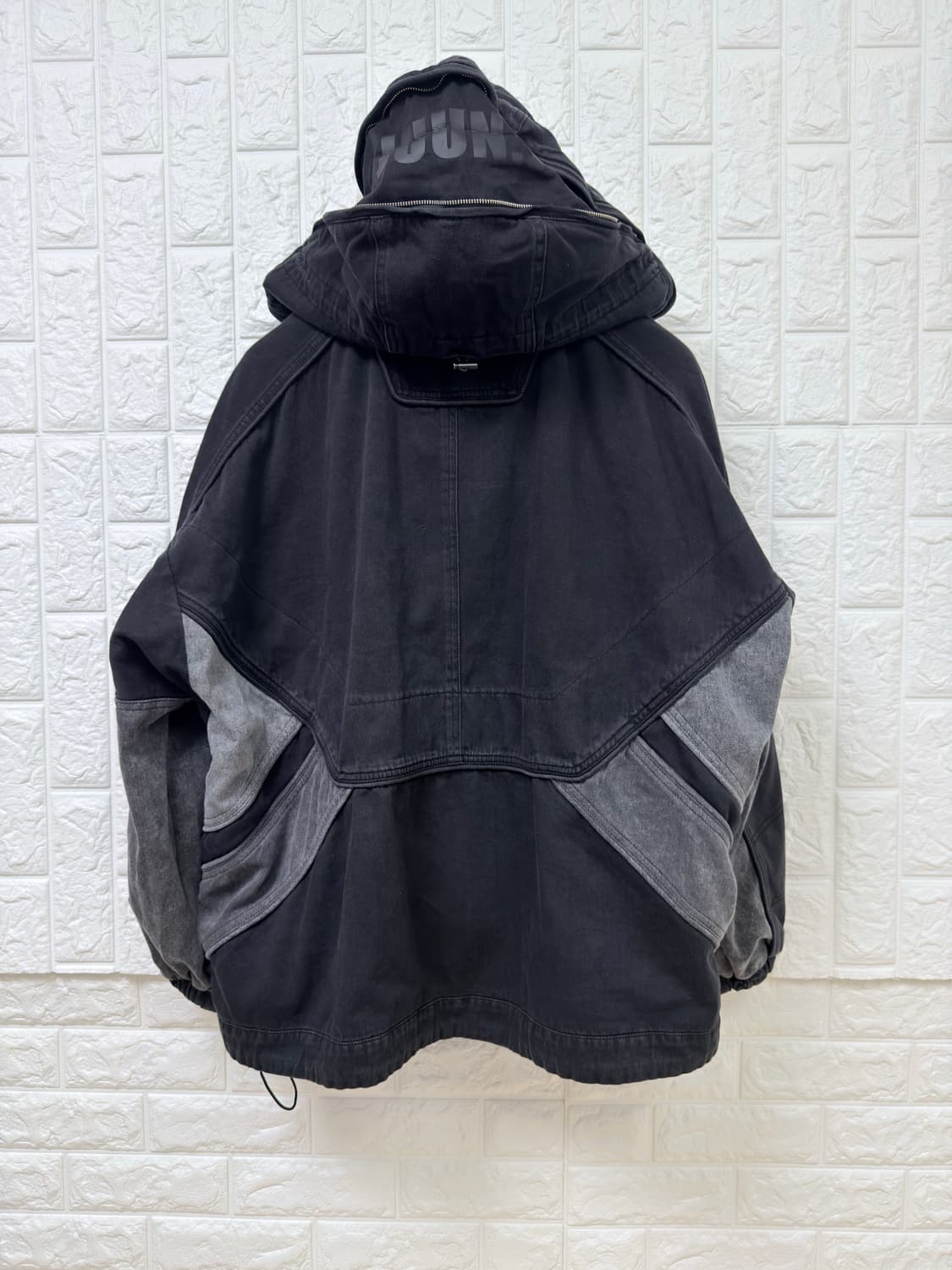 (25FW 새상품)준지 데님 컬러 블록 트랙 점퍼 상품이미지4