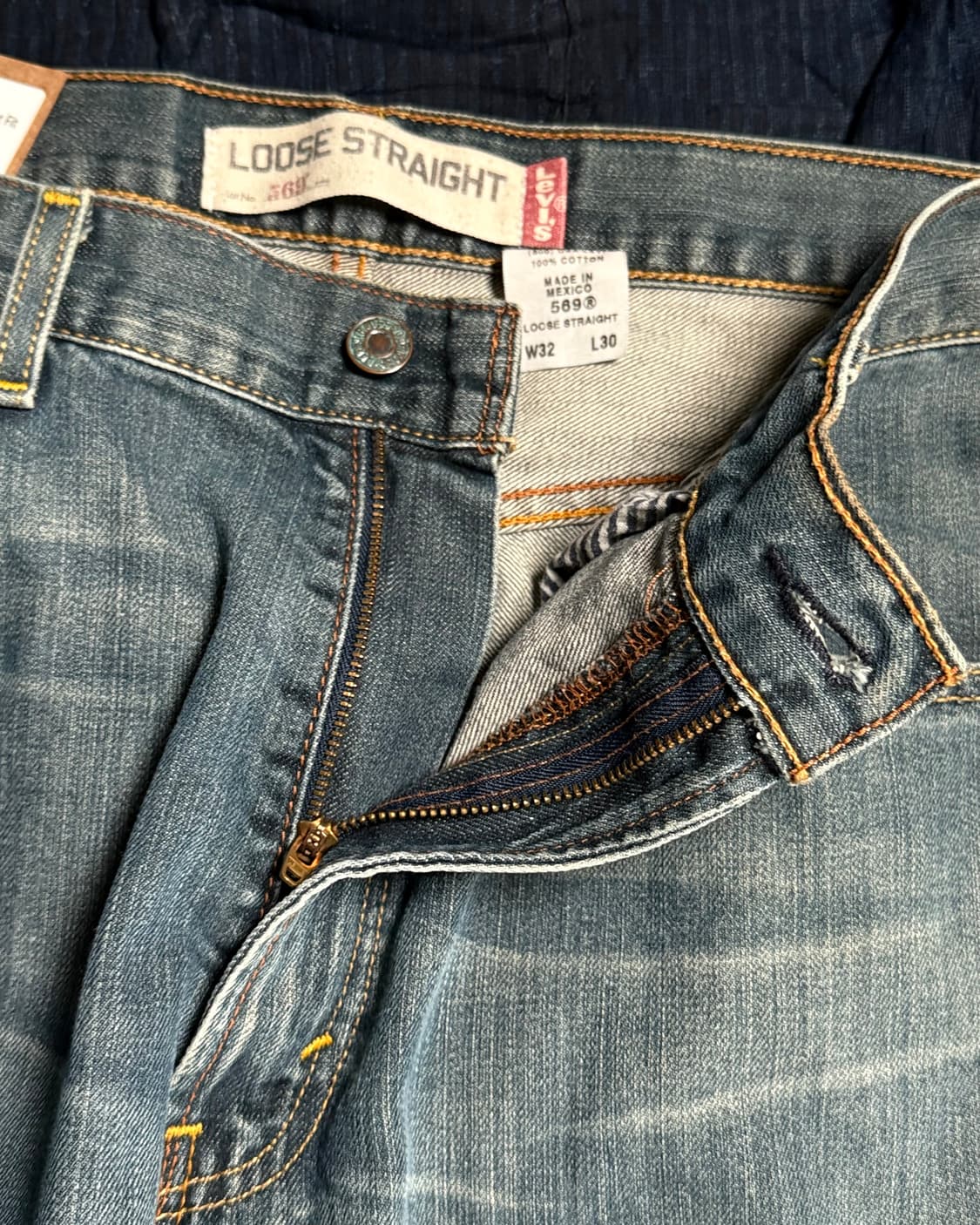 00‘s 리바이스 569 루즈 스트레이트 핏 데님 팬츠 32 상품이미지3