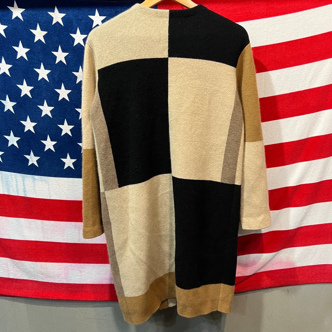 GOBI 캐시미어 컬러블록 롱 가디건 상품이미지2