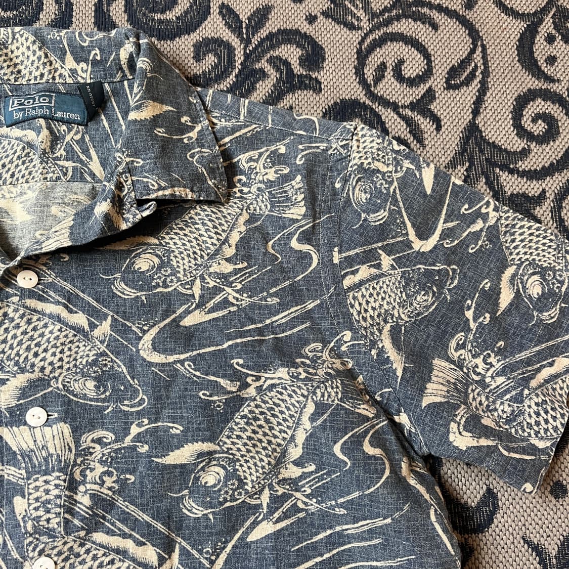 S 폴로 잉어 하와이안 셔츠/W2628 상품이미지2