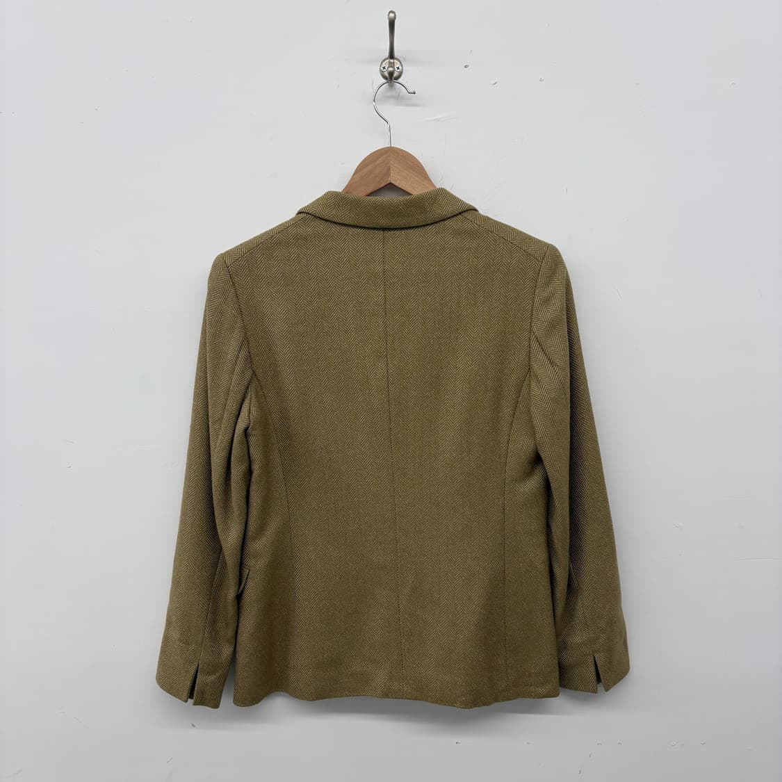 아쿠아스큐텀 헤링본 자켓 여성 S 상품이미지5