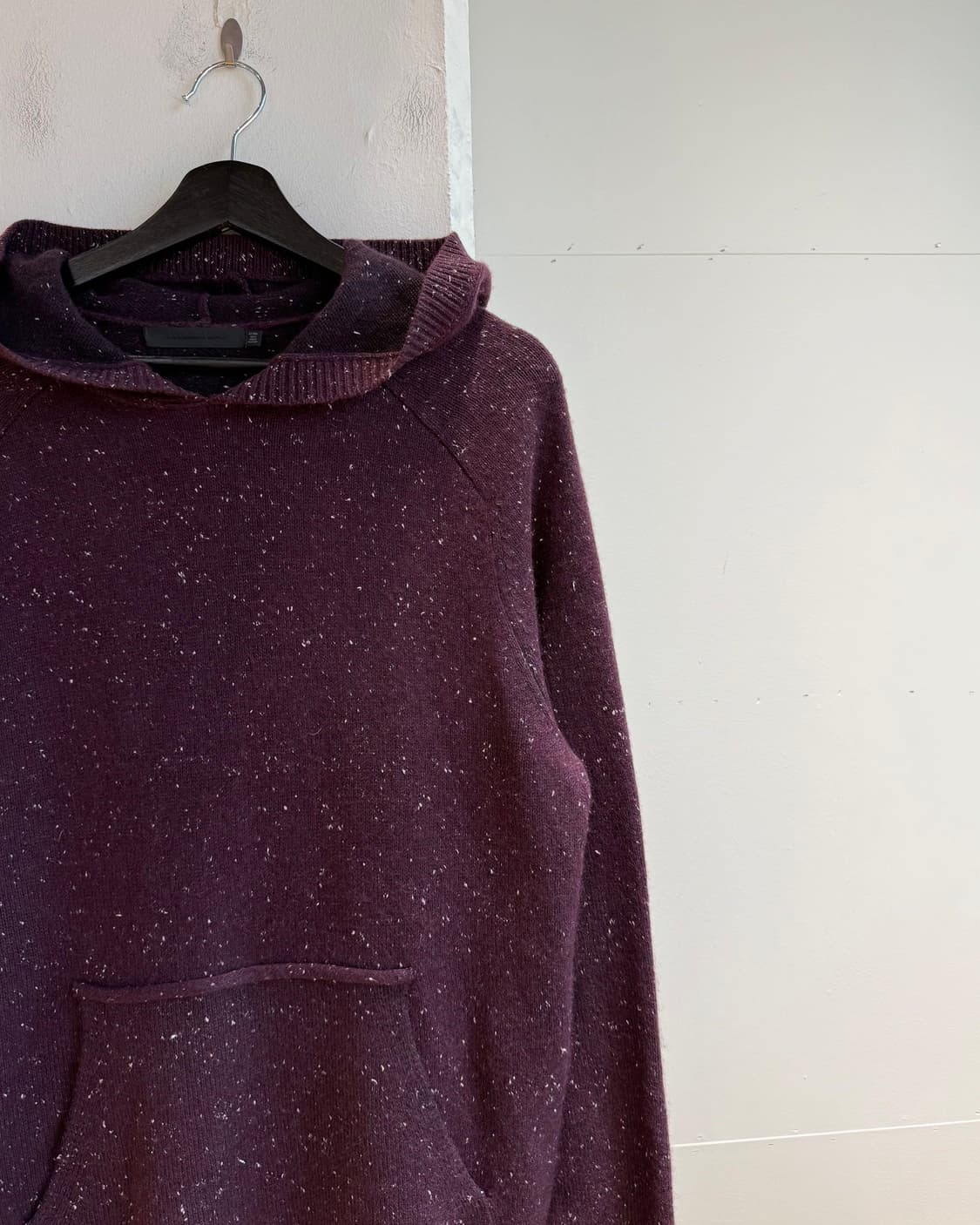 알렉산더 왕 버건디 페인팅 캐시미어혼방 후드티 상품이미지5