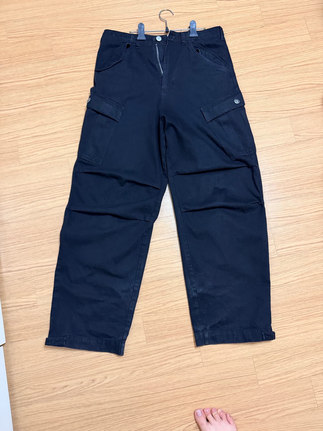 아오이로 히카리 스냅 m65 팬츠 (데님블랙) 상품이미지1