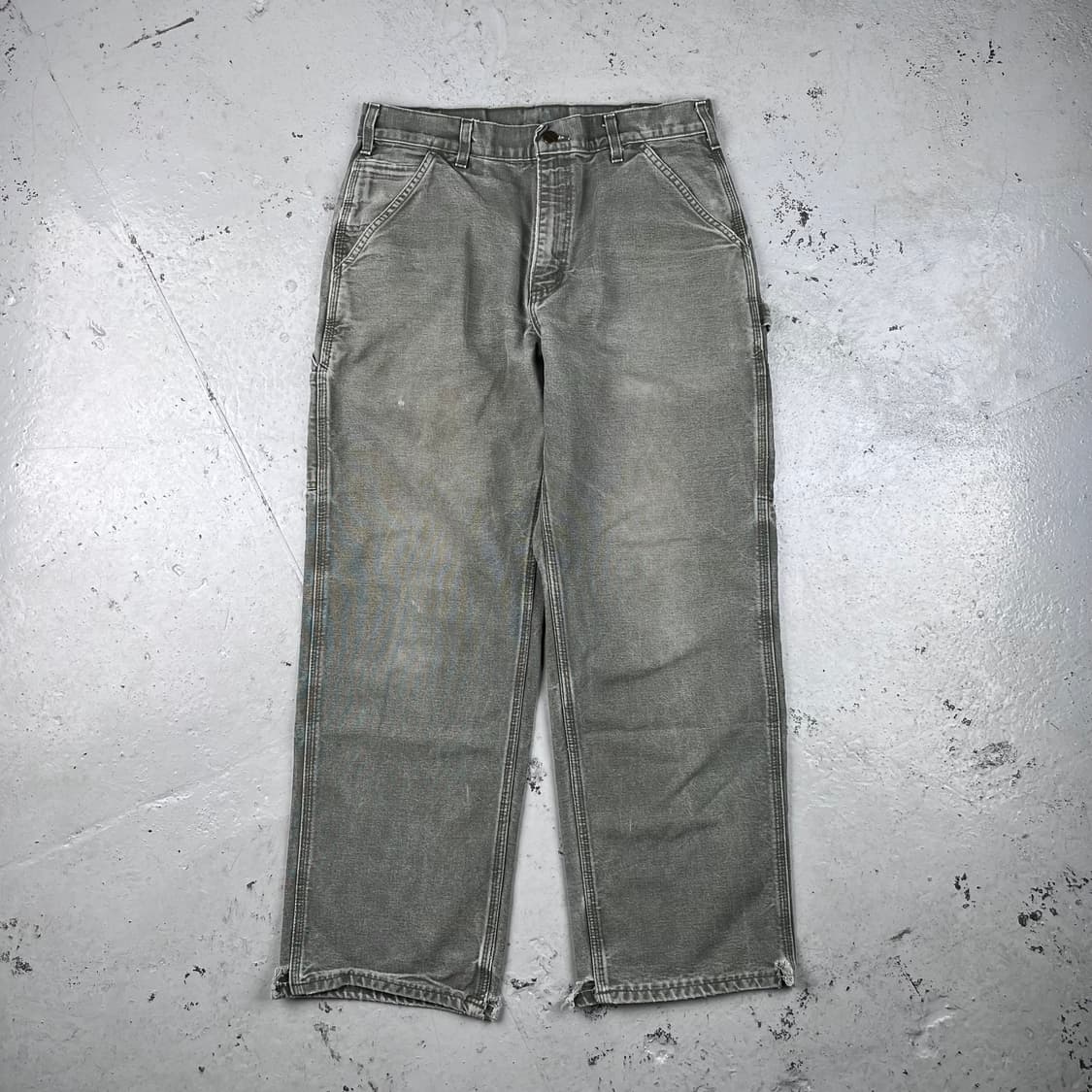 빈티지 칼하트 모스그린 싱글니 카펜터 팬츠 B11MOS 상품이미지2