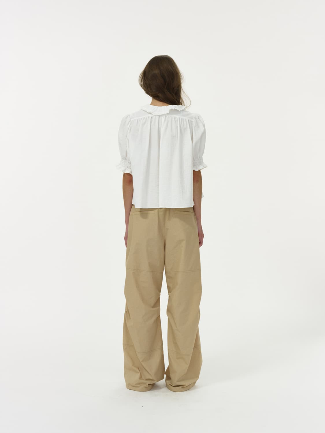 리본빛 Nomad Cargo Pants - Beige 상품이미지3