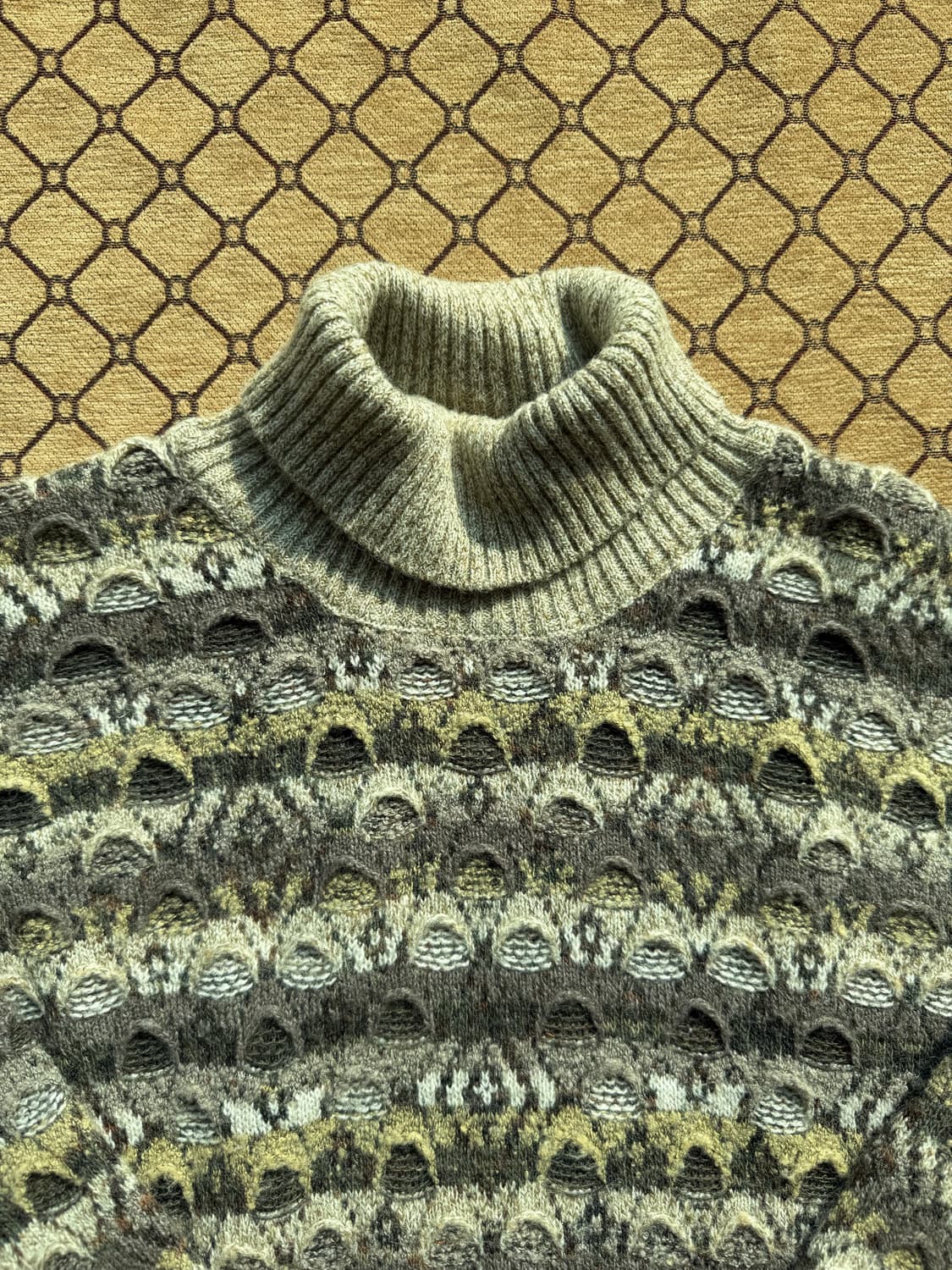 빈티지 아이보리 조직 니트 상품이미지1