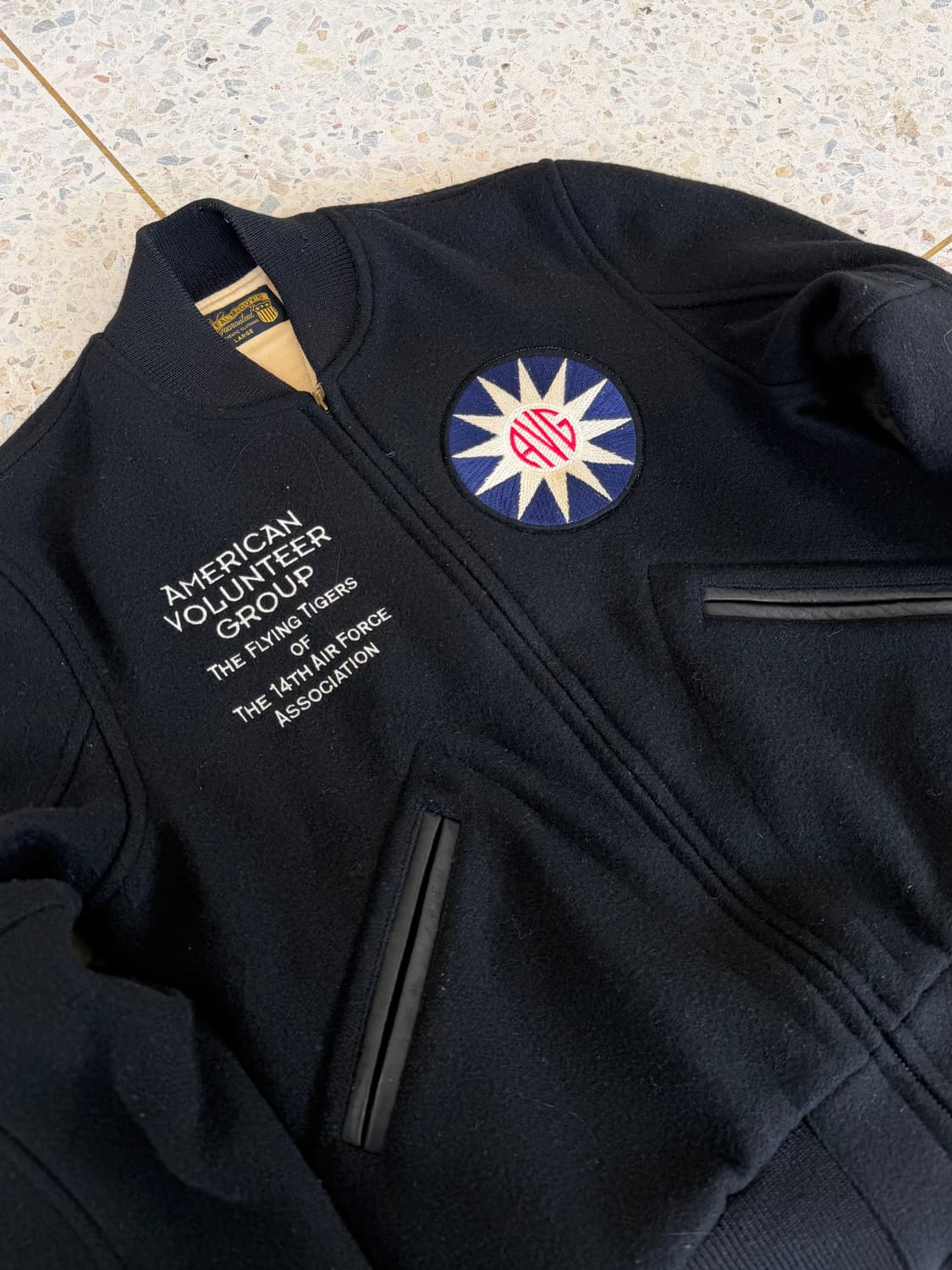 Real McCoy's AVG Flying Tigers 바시티 자켓 상품이미지8