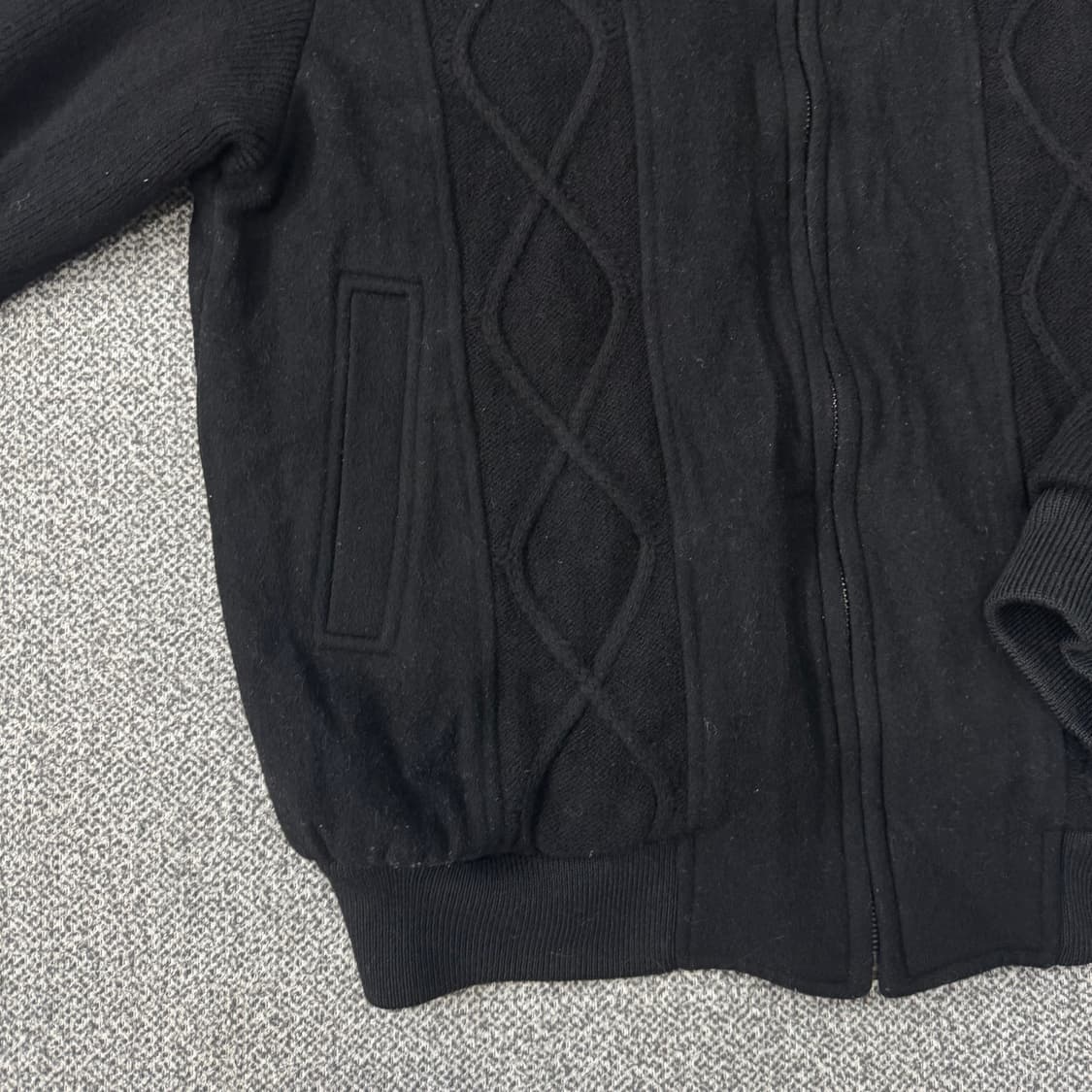 라코스테 숄카라 니트 블루종 자켓 상품이미지3