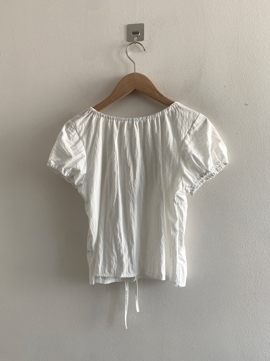3ribbon puff blouse(white) 상품이미지5