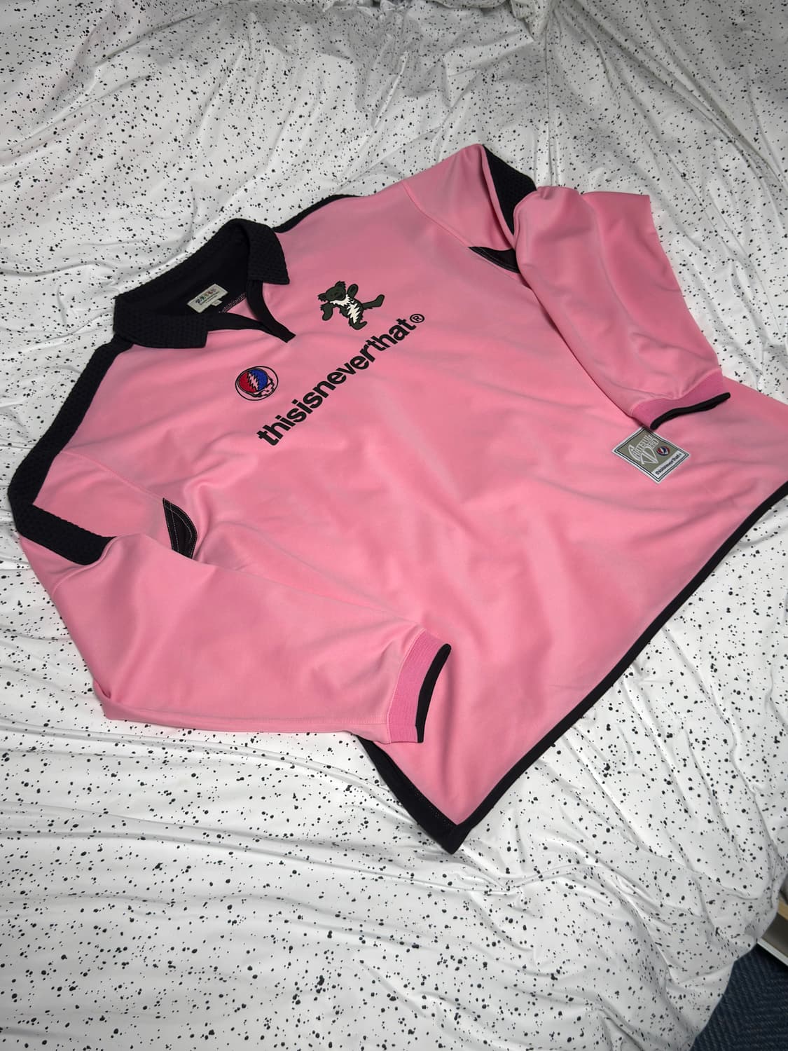 디스이즈네버댓 x 그레이트풀 데드 사커 저지 핑크 xl 상품이미지2