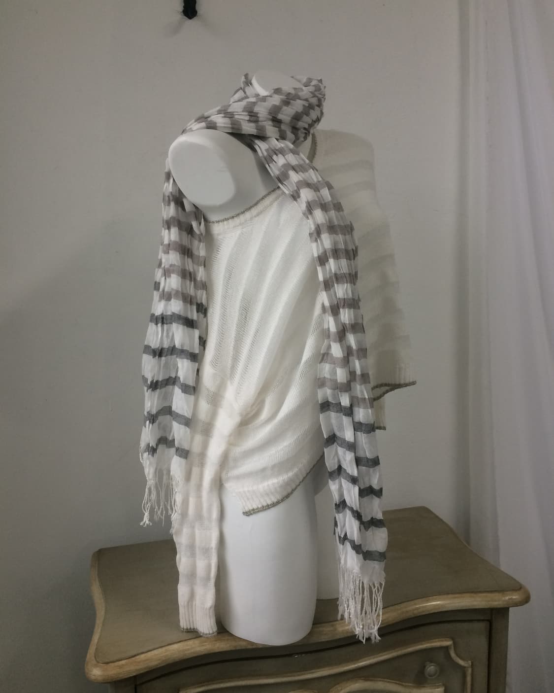 stripe pattern scarf 상품이미지3