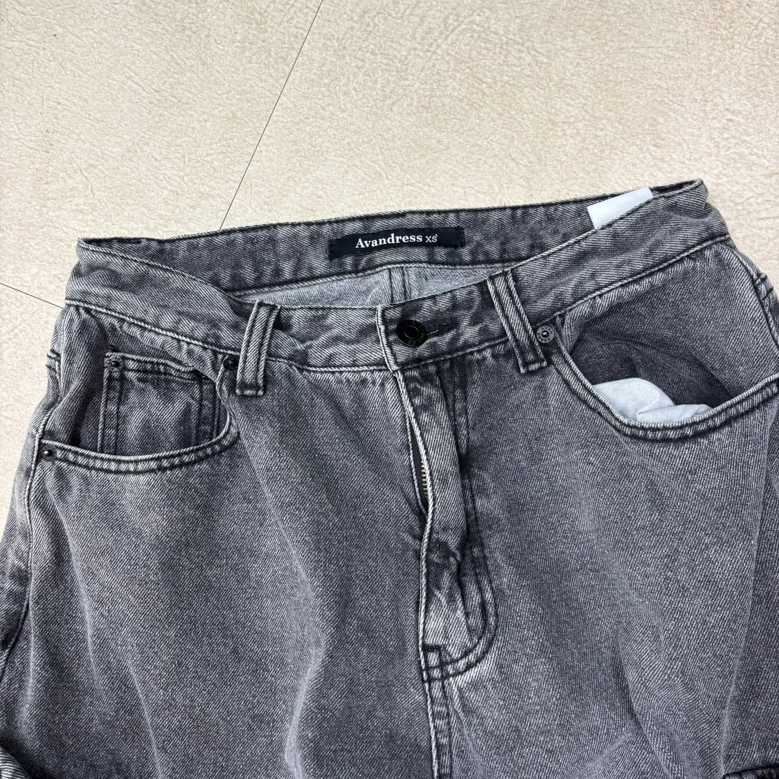 어반드레스 카고 워싱 데님 팬츠 상품이미지3