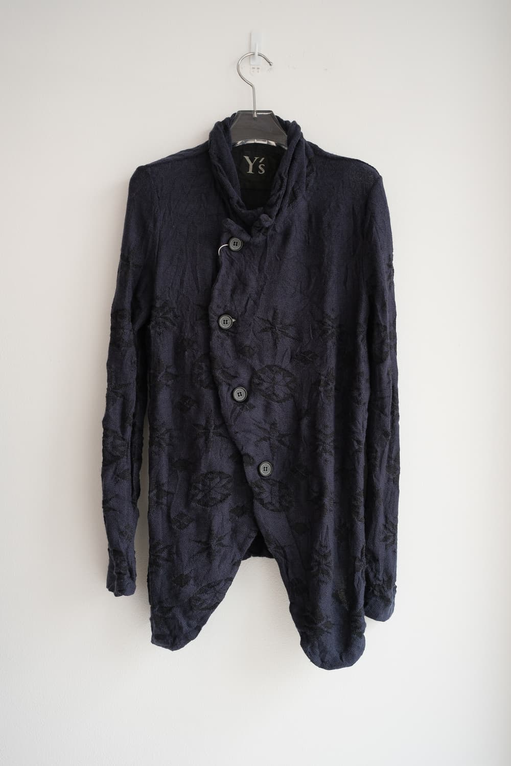 Jacquard wrinkled knit jacket  상품이미지5