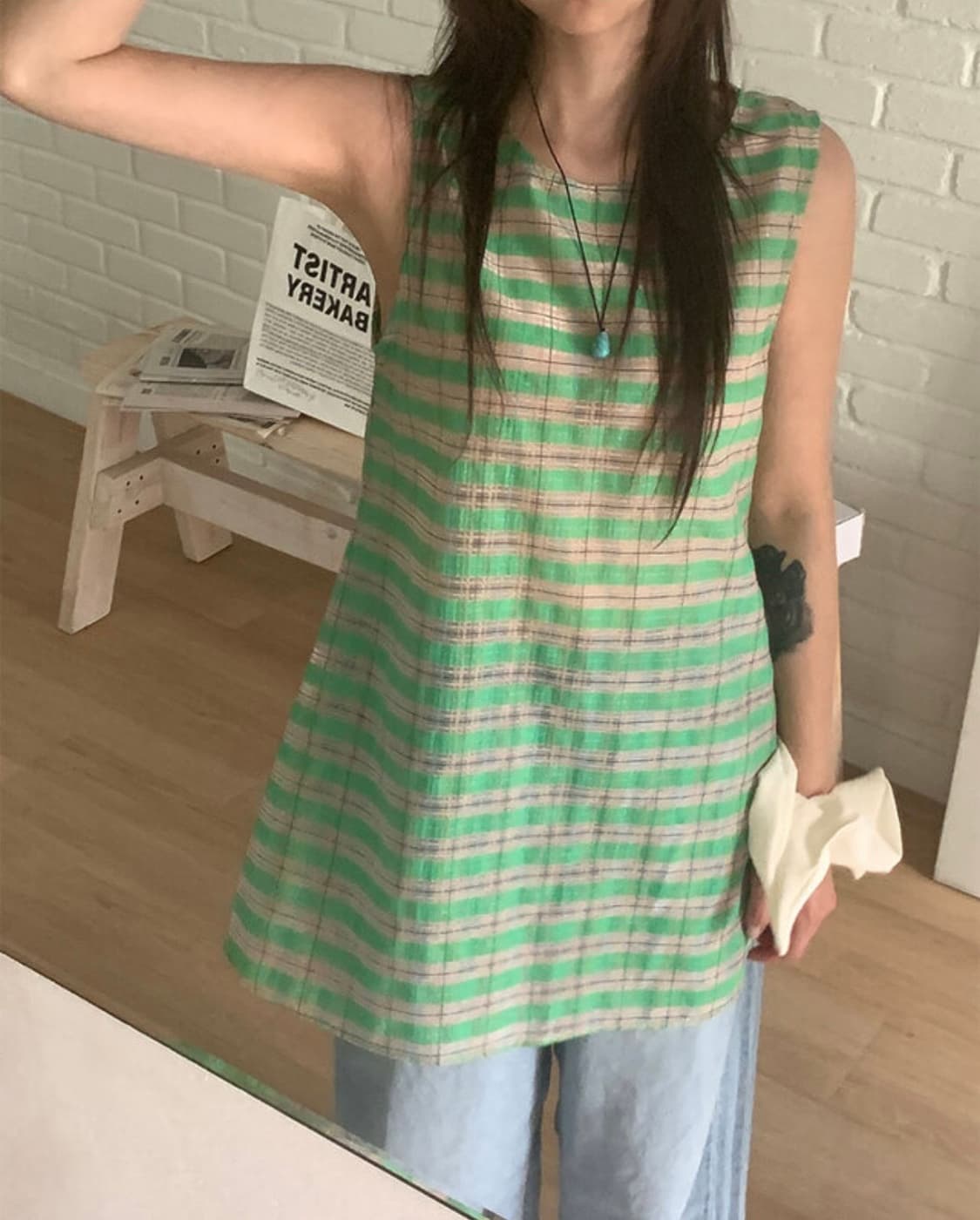 온고 ongo 트리오 시스루 레이어드 원피스 상품이미지5