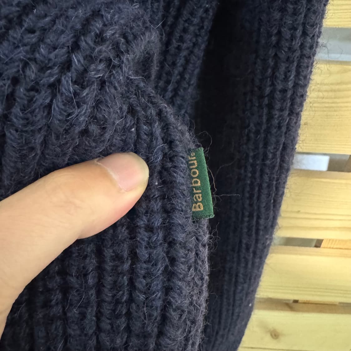 바버 니트집업 상품이미지2