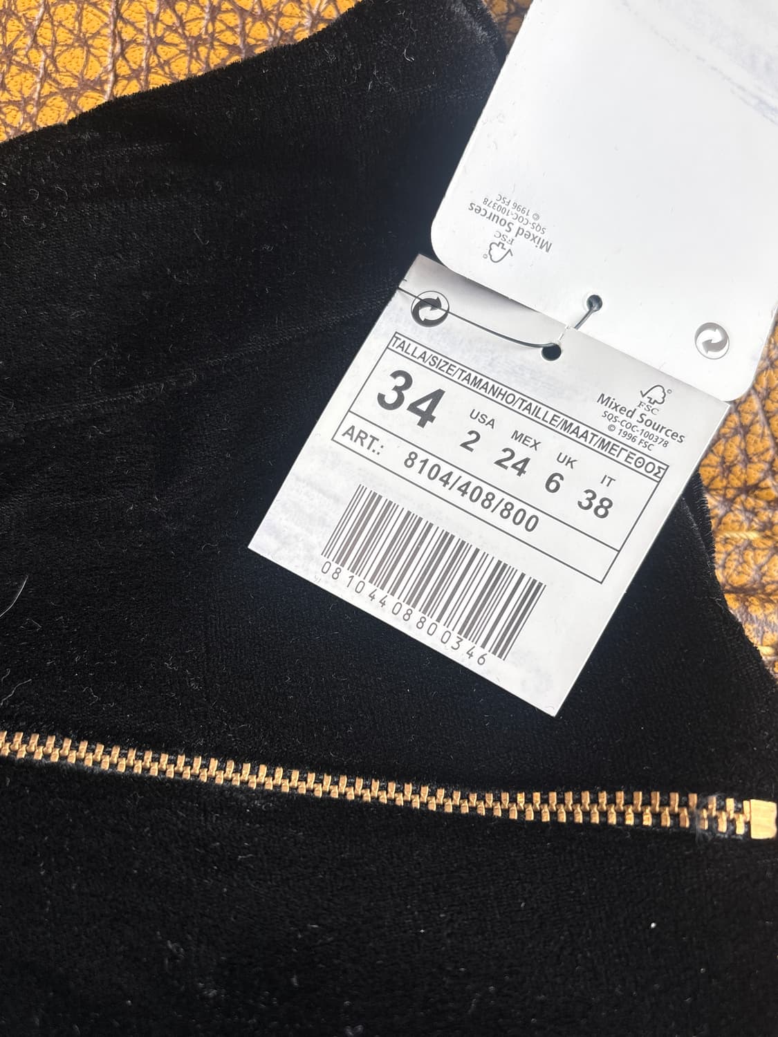 자라 벨벳 로우라이즈 숏팬츠 상품이미지4