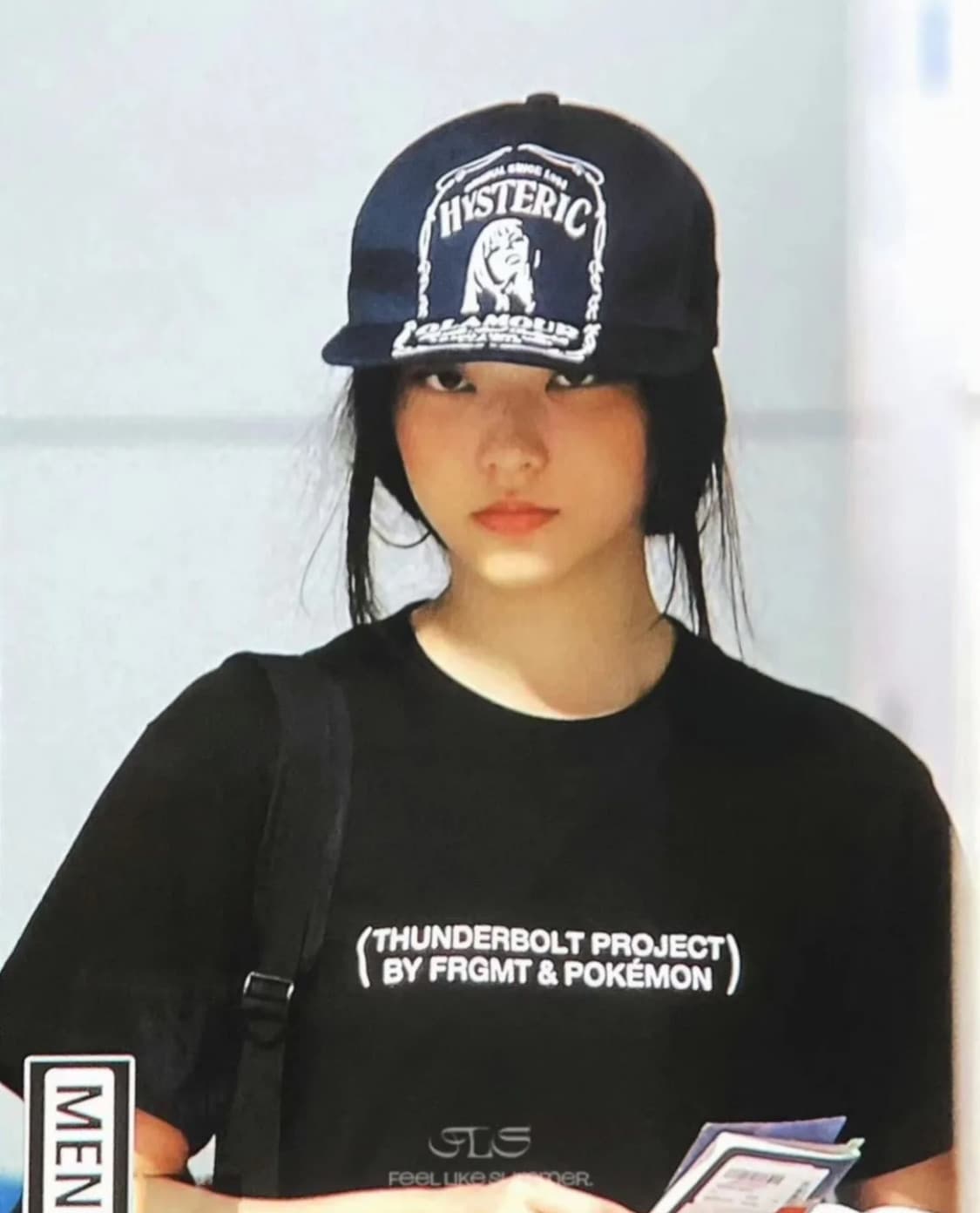 히스테릭글래머 스냅백 블랙 해린착용 상품이미지1