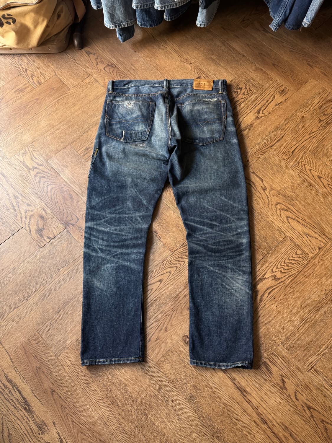 [36]폴로 랄프로렌 커스텀 리페어드 빈티지 페이딩 데님 팬츠 상품이미지2