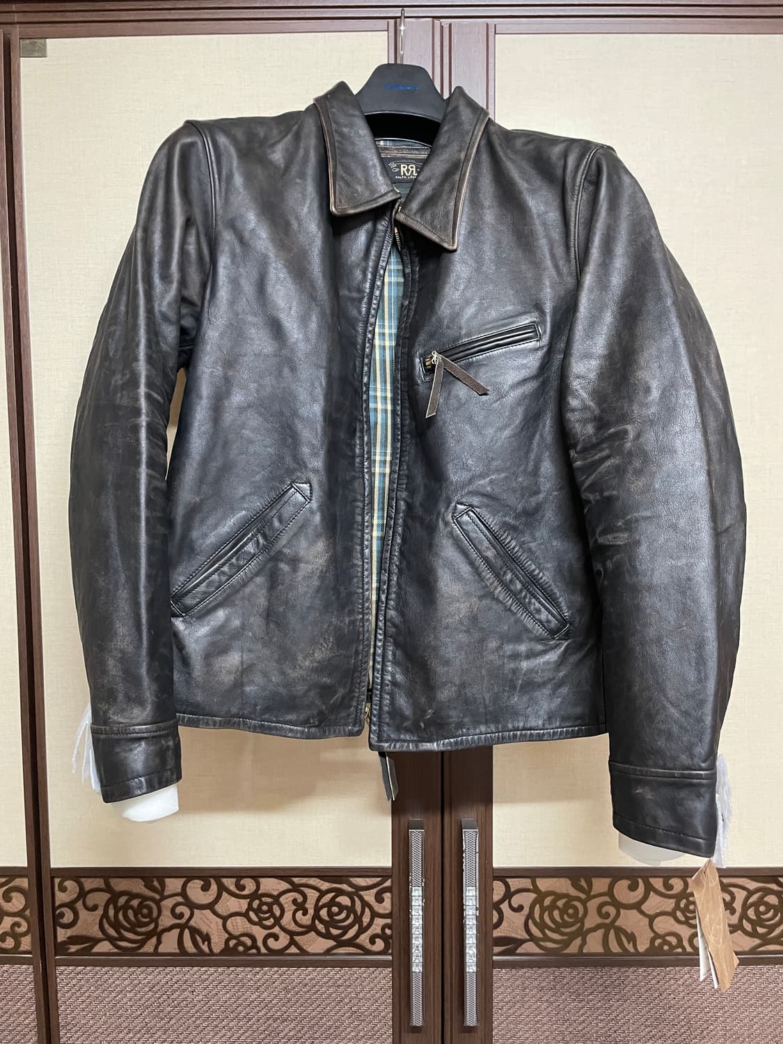 [L] RRL 뉴스보이 레더 자켓 상품이미지1