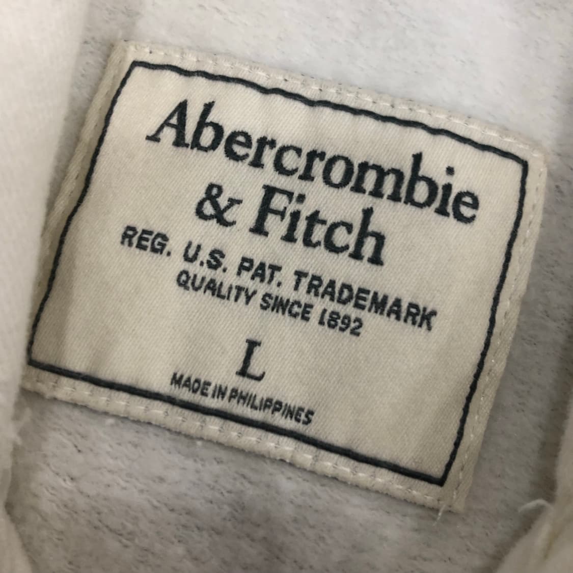 아베크롬비 화이트 로고 후드집업 상품이미지4