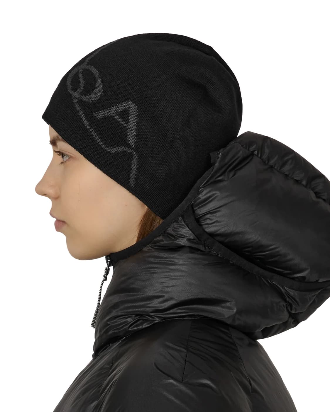 로아 하이킹 25fw 로고 울 비니/블랙 상품이미지6