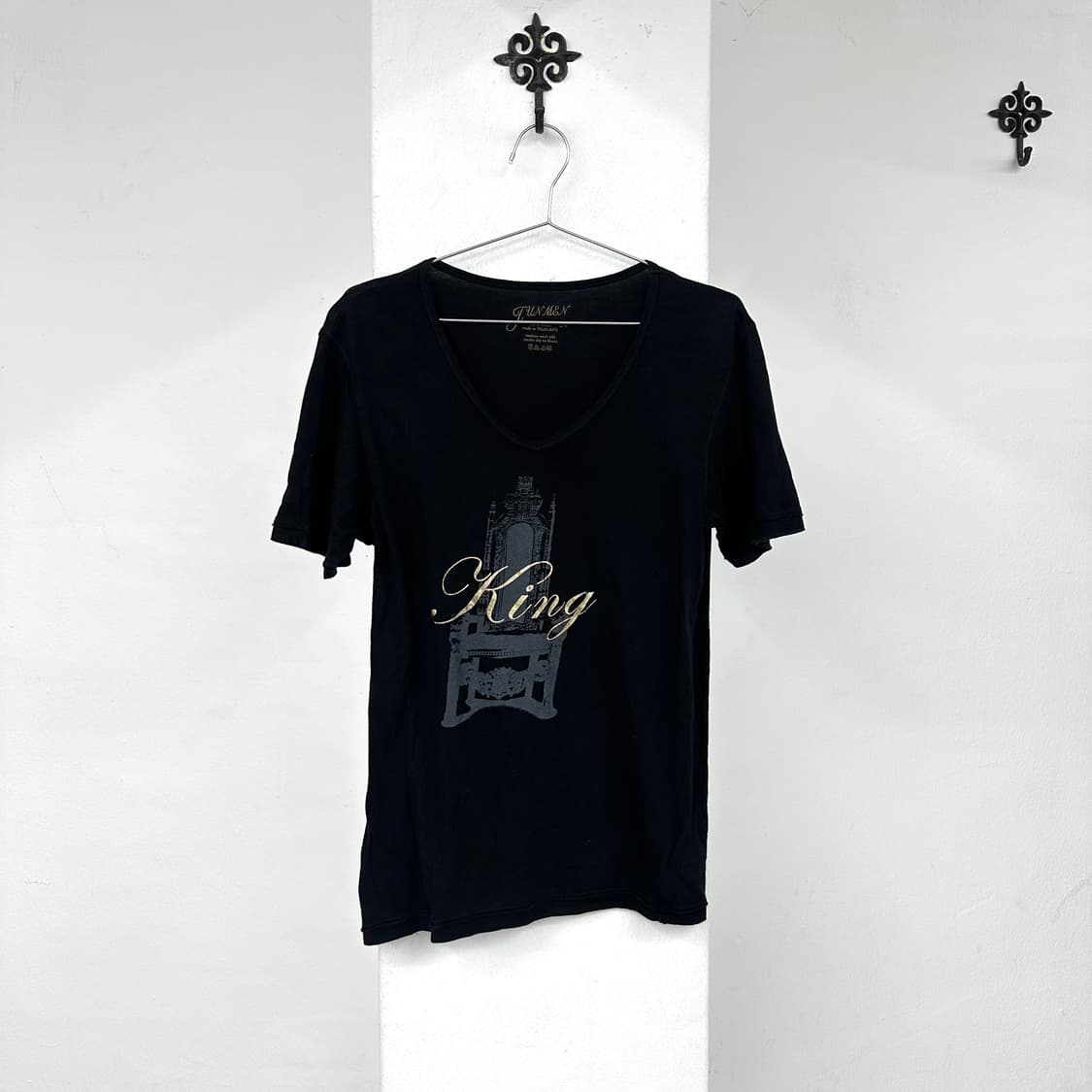 King print v neck short sleeve 상품이미지3