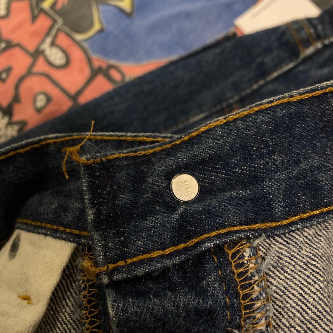 32) 80s USA 빈티지 리바이스 501 데님 팬츠 상품이미지5