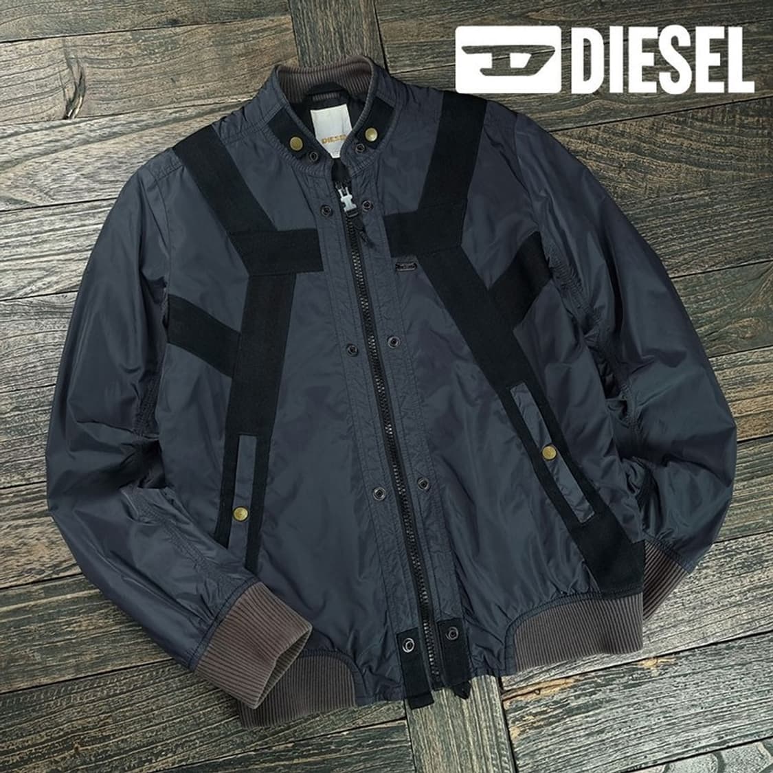 [디젤] 아카이브 Y2K 빈티지 본디지 테이핑 봄버 자켓 P01542 상품이미지1