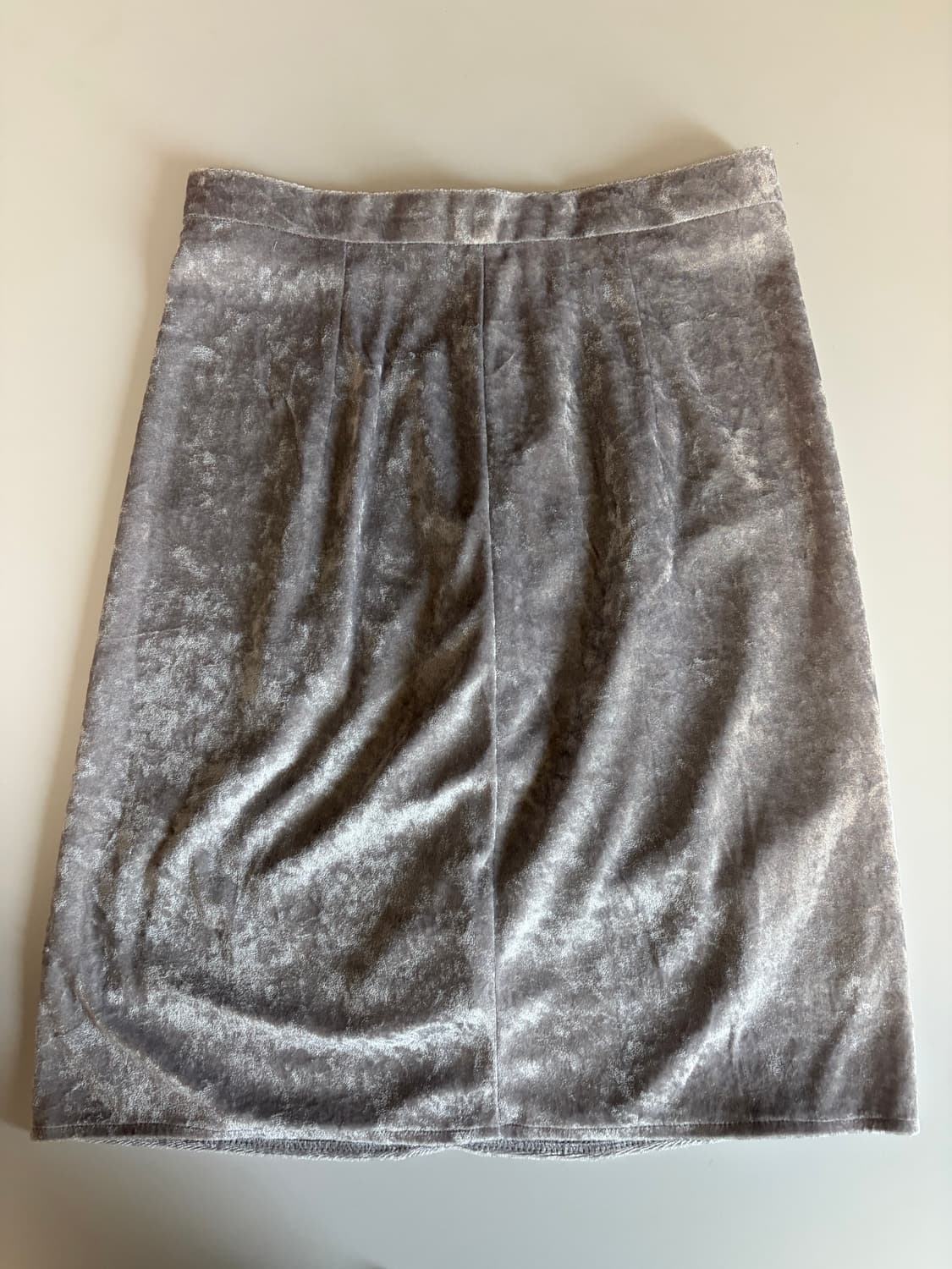 페스토 Pesto 벨벳 실버 스커트 (M, 택O) 상품이미지3