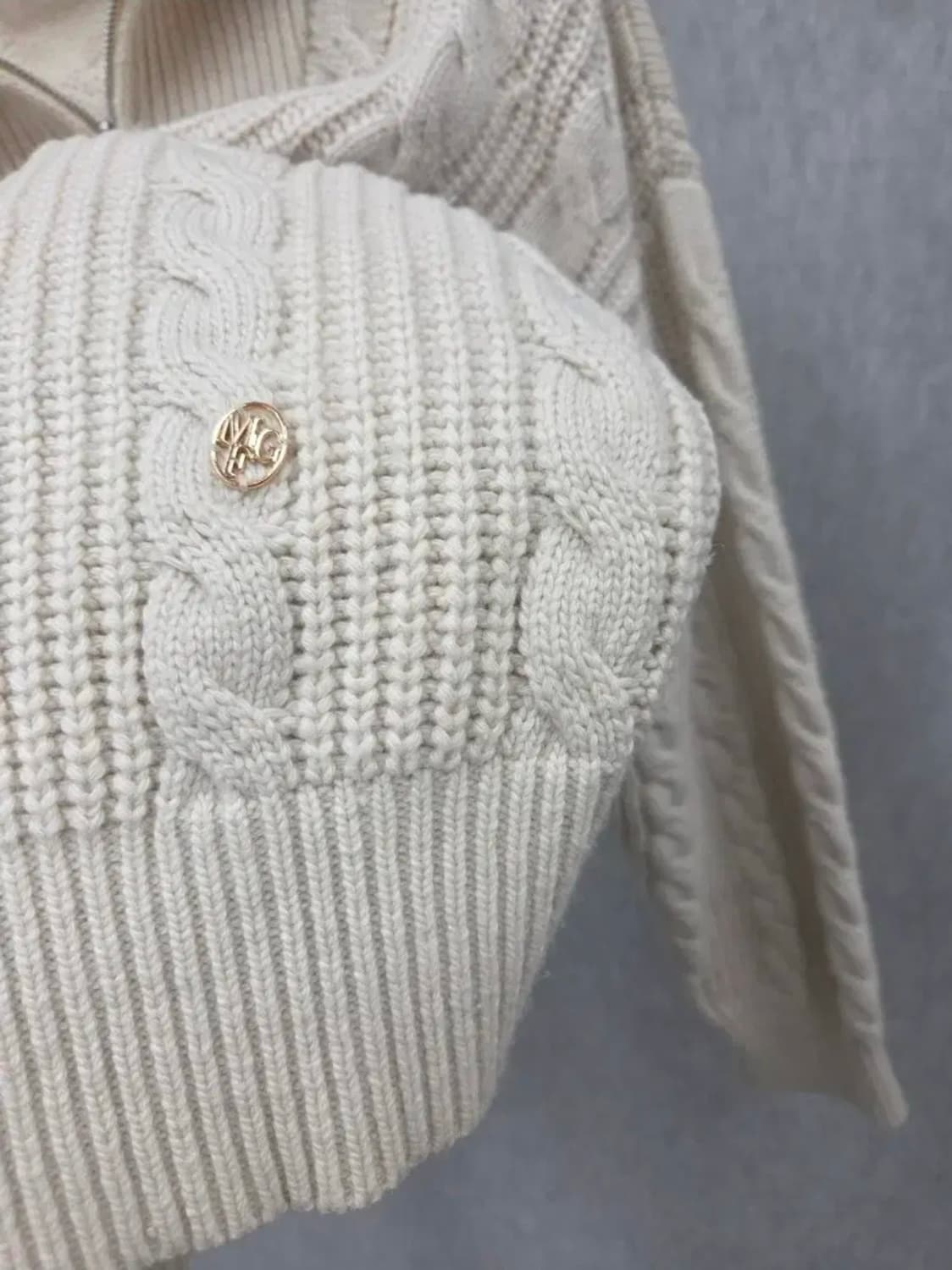 여성 os 마리떼프랑소와저버 울 캐시미어 혼방 니트 긴팔 상품이미지4