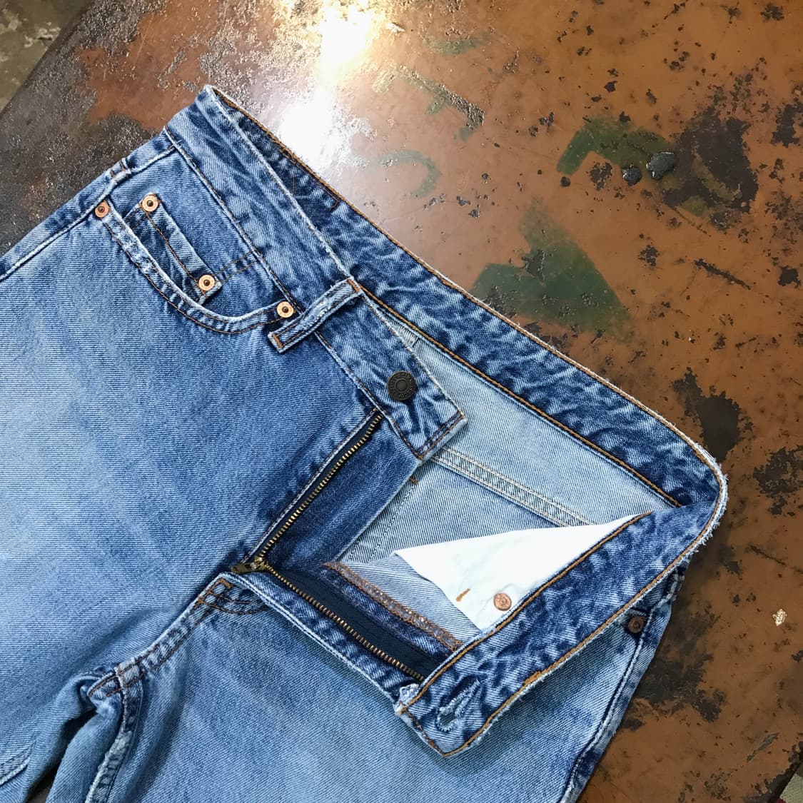 리바이스 중청 데님 숏 팬츠 청바지 반바지 허리 30 사이즈 상품이미지4