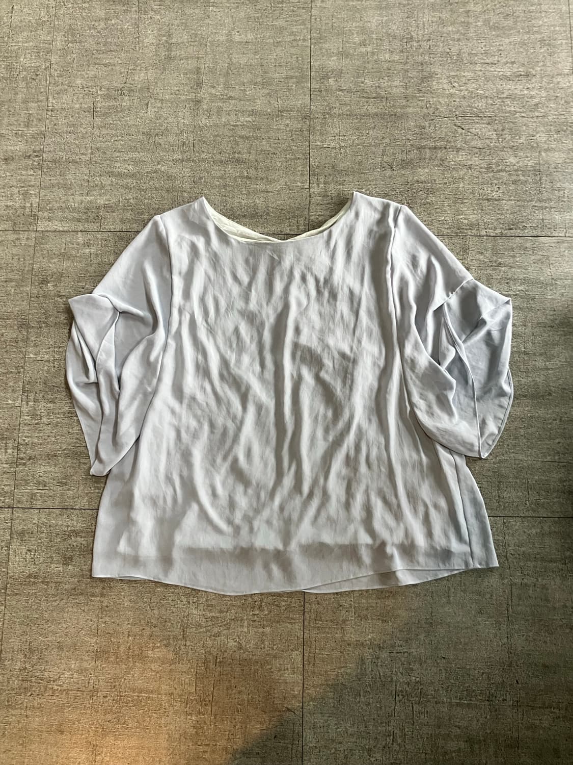 일본빈티지 달천깔페어리 공주풍 샤랄라 케이프깔 블라우스 상품이미지1