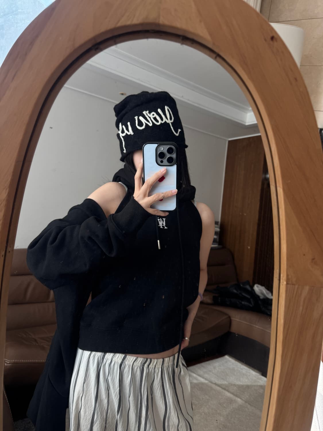 우알롱 후드티 + 볼레로 세트 상품이미지2