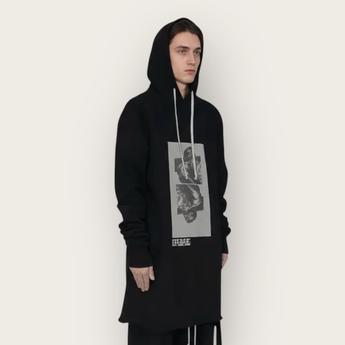 M(100)/ 릭오웬스 다크쉐도우 풀오버 후드티 상품이미지1