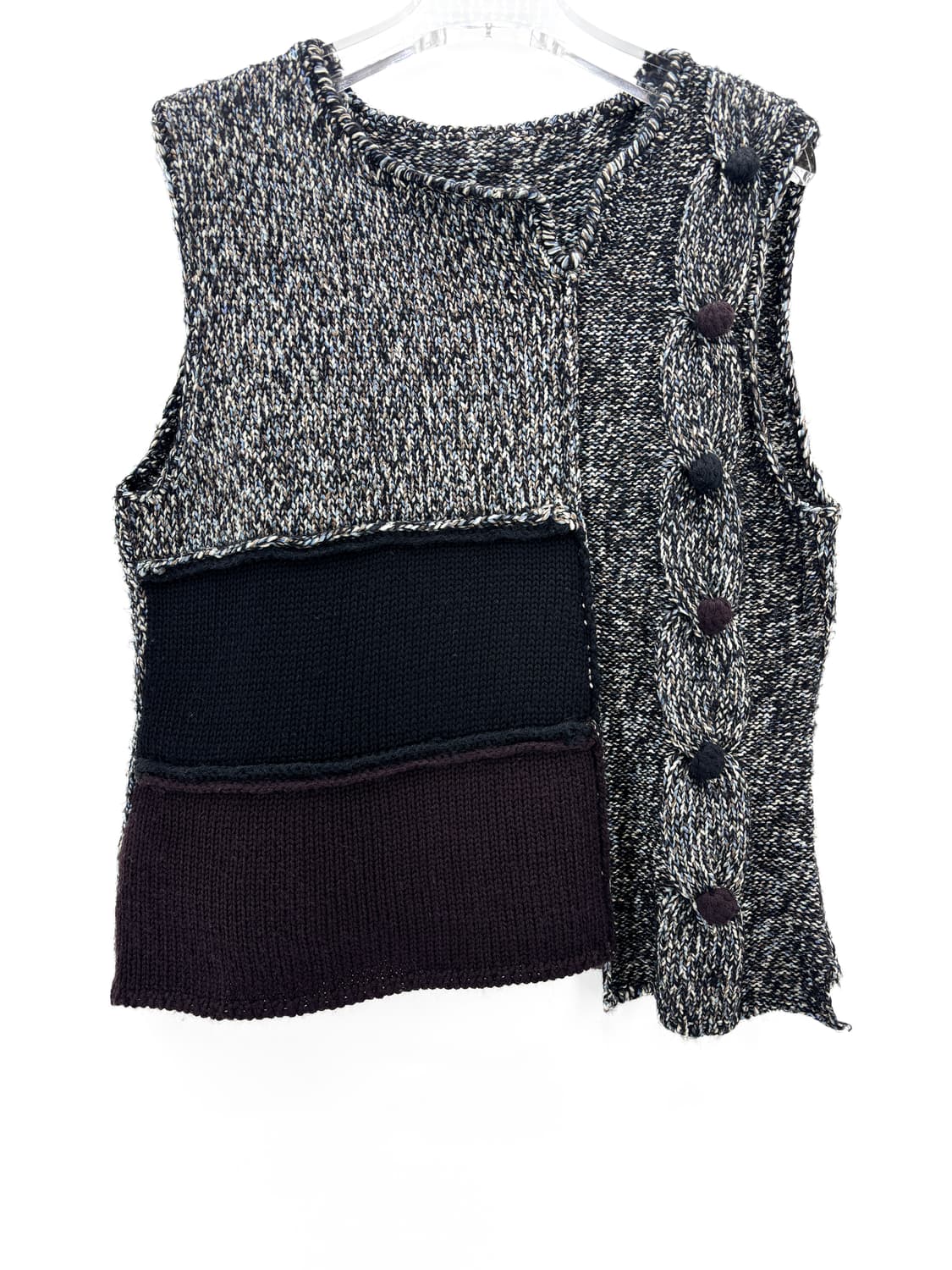 빈티지 패치워크 니트 베스트 상품이미지3