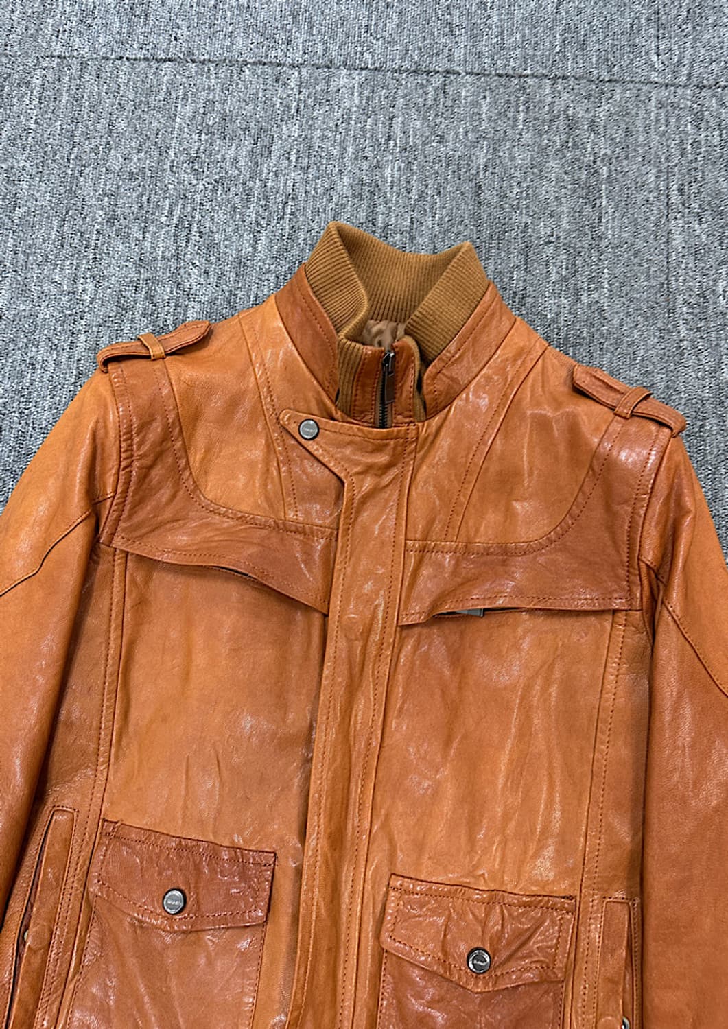 킨록 빈티지 가죽 자켓  상품이미지2