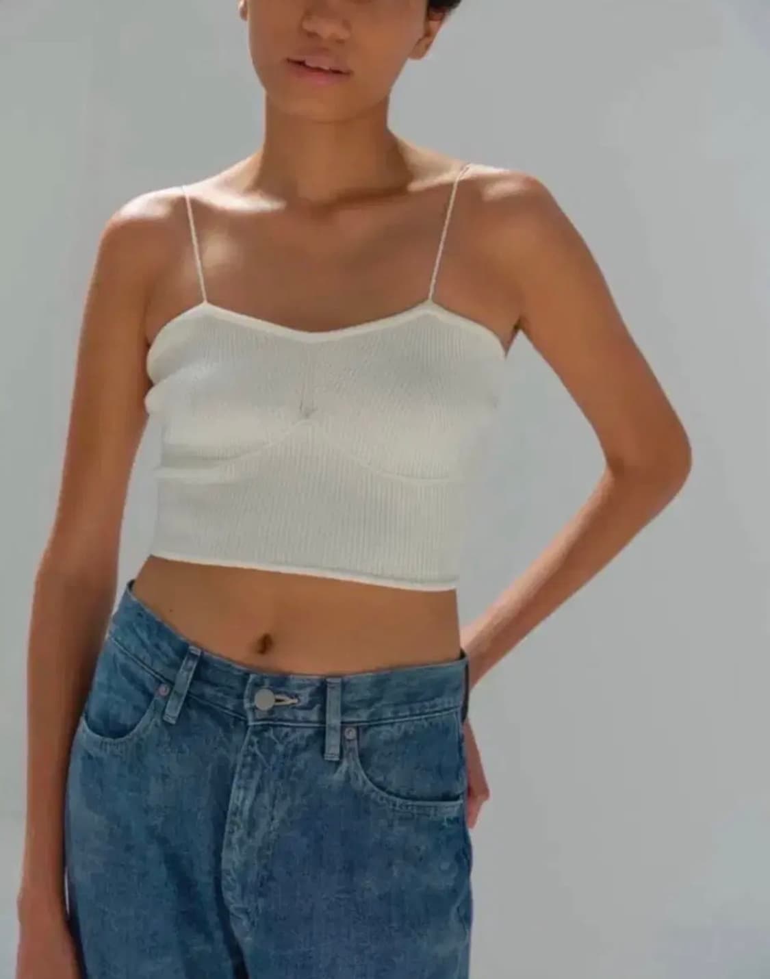 오라리 auralee 니트 캐미솔 (ink black) 상품이미지1