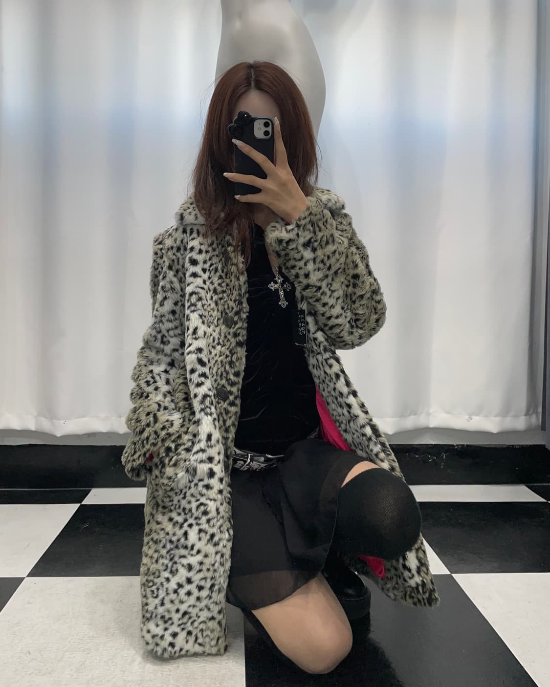 🎸레오파드 퍼 코트🎸 상품이미지3