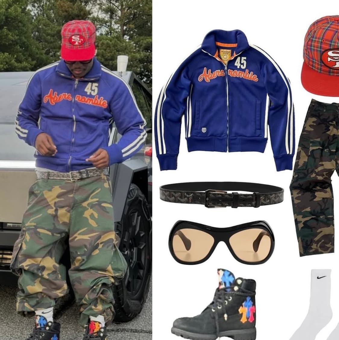 Abercrombie and Fitch 아베크롬비 트랙자켓 L 상품이미지5