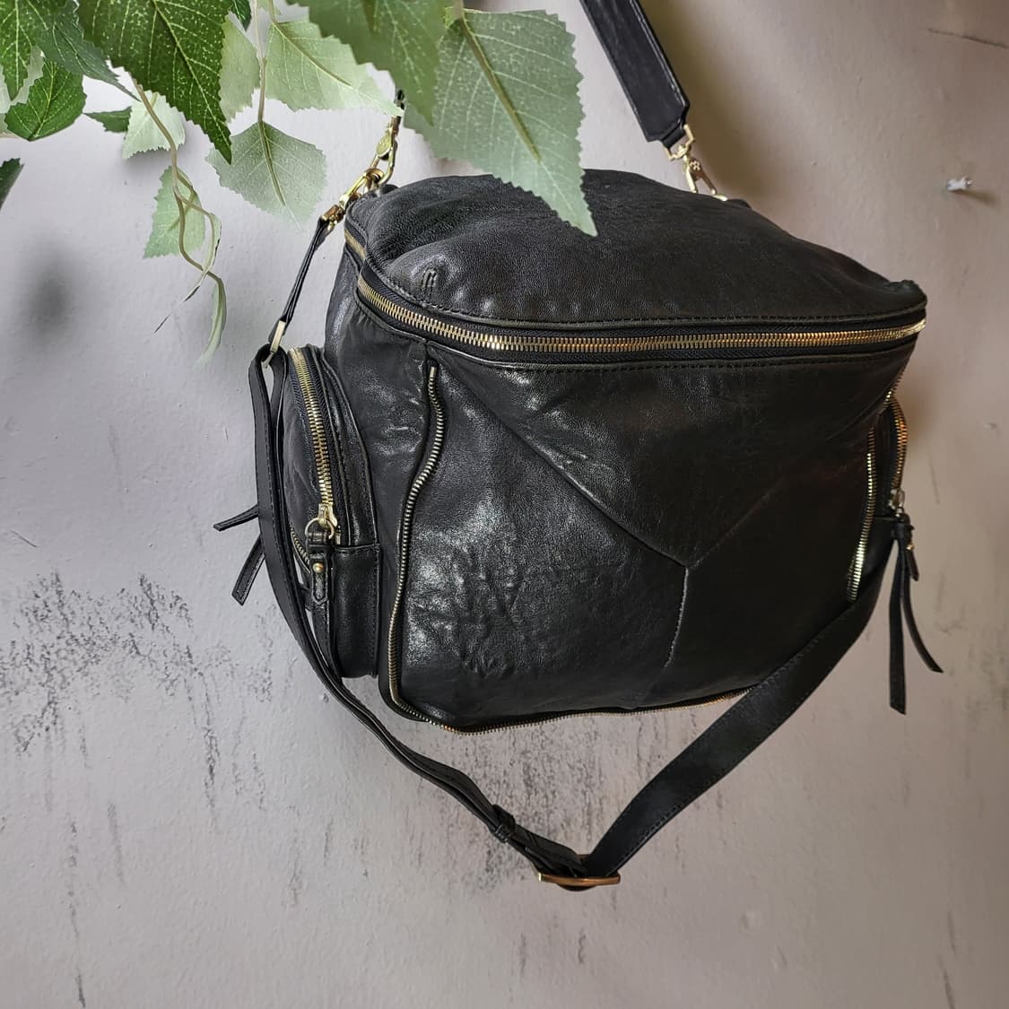 핀 에스코 올 레더 숄더&크로스백 상품이미지4