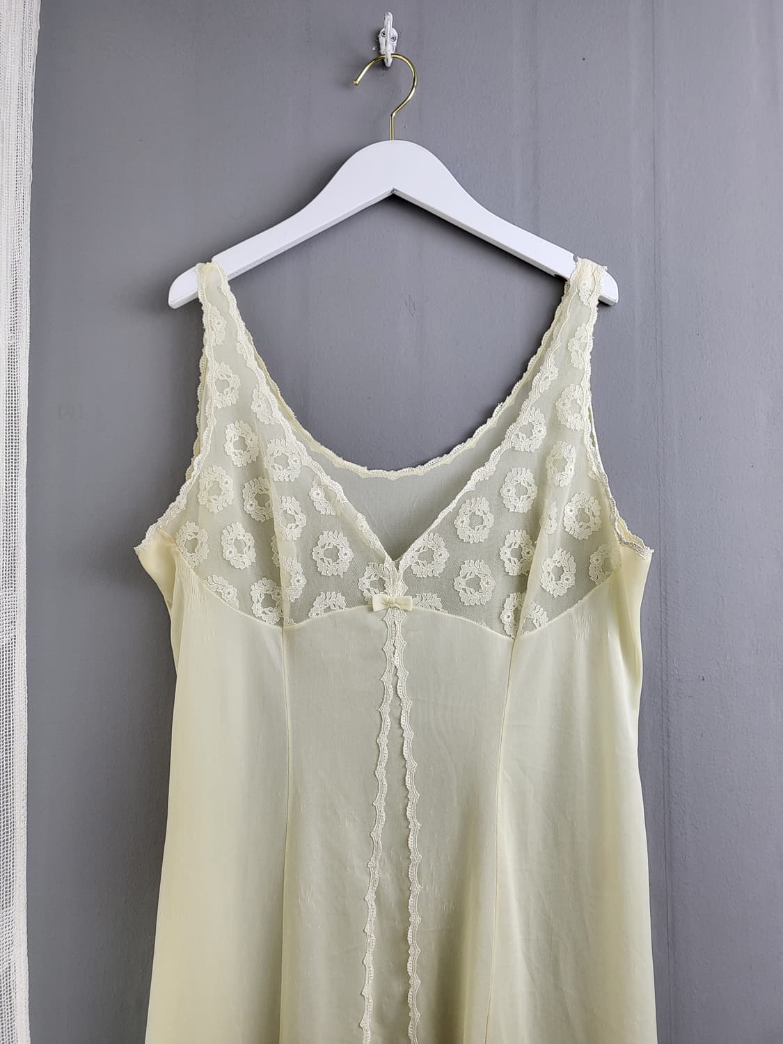 빈티지 버터 플라워 슬립 드레스 상품이미지1