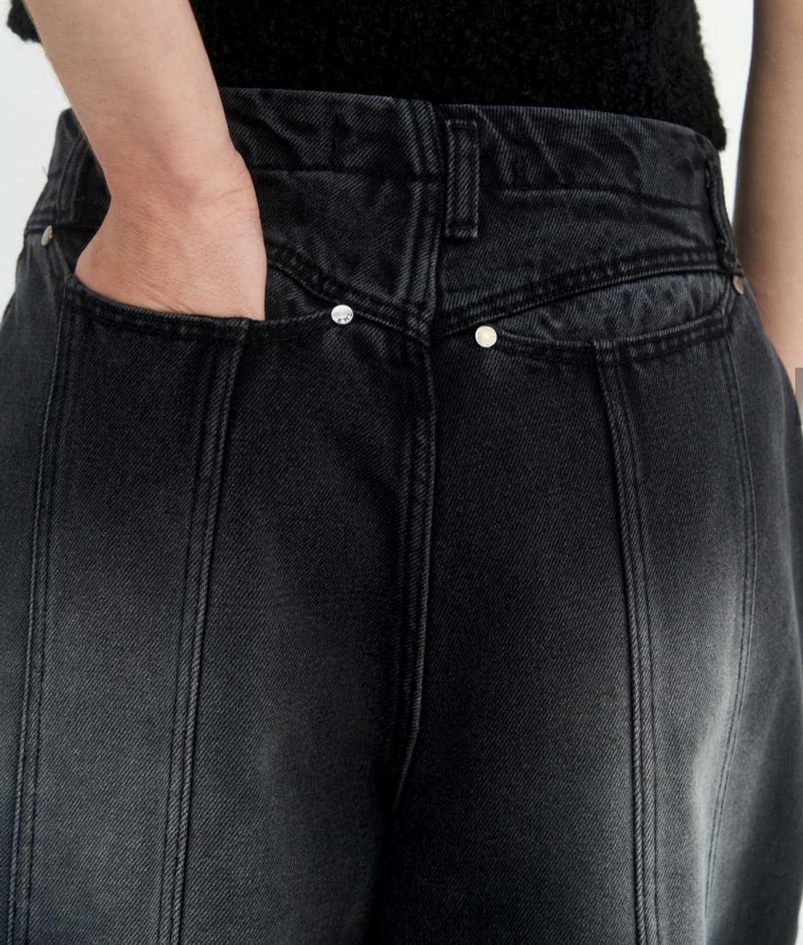 트리밍버드 커브드 포켓 데님 팬츠 상품이미지5