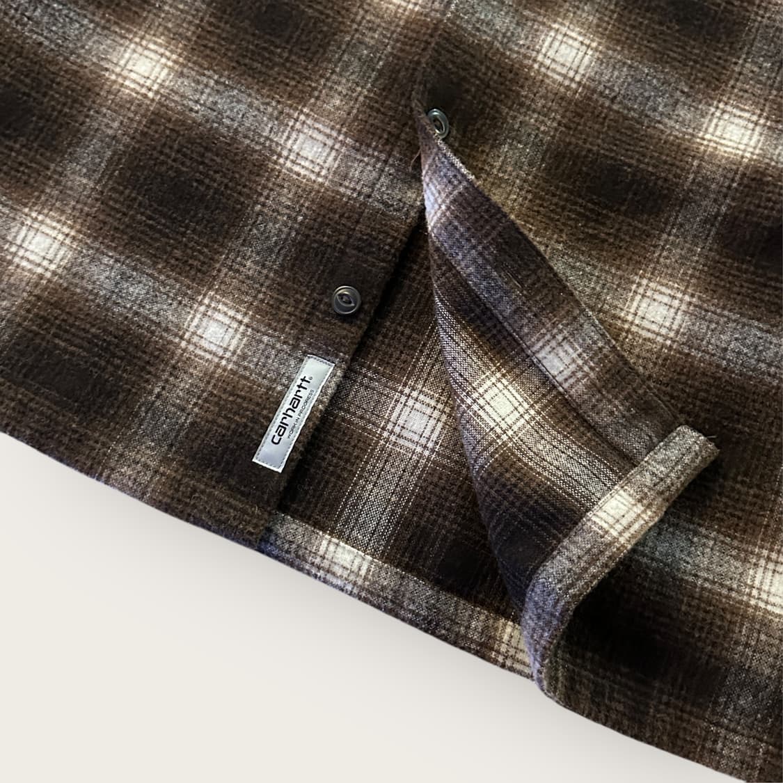 칼하트 플란넬 체크 울 셔츠 상품이미지3