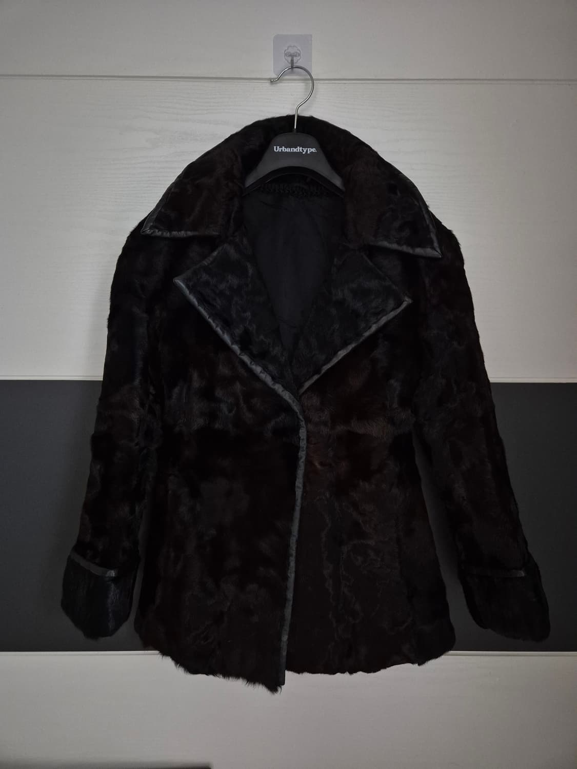 가죽디테일 송치자켓 상품이미지1