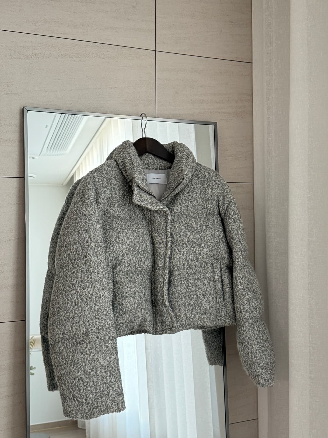 🖤 씨끌로에 부클 크롭 덕다운 패딩 상품이미지3